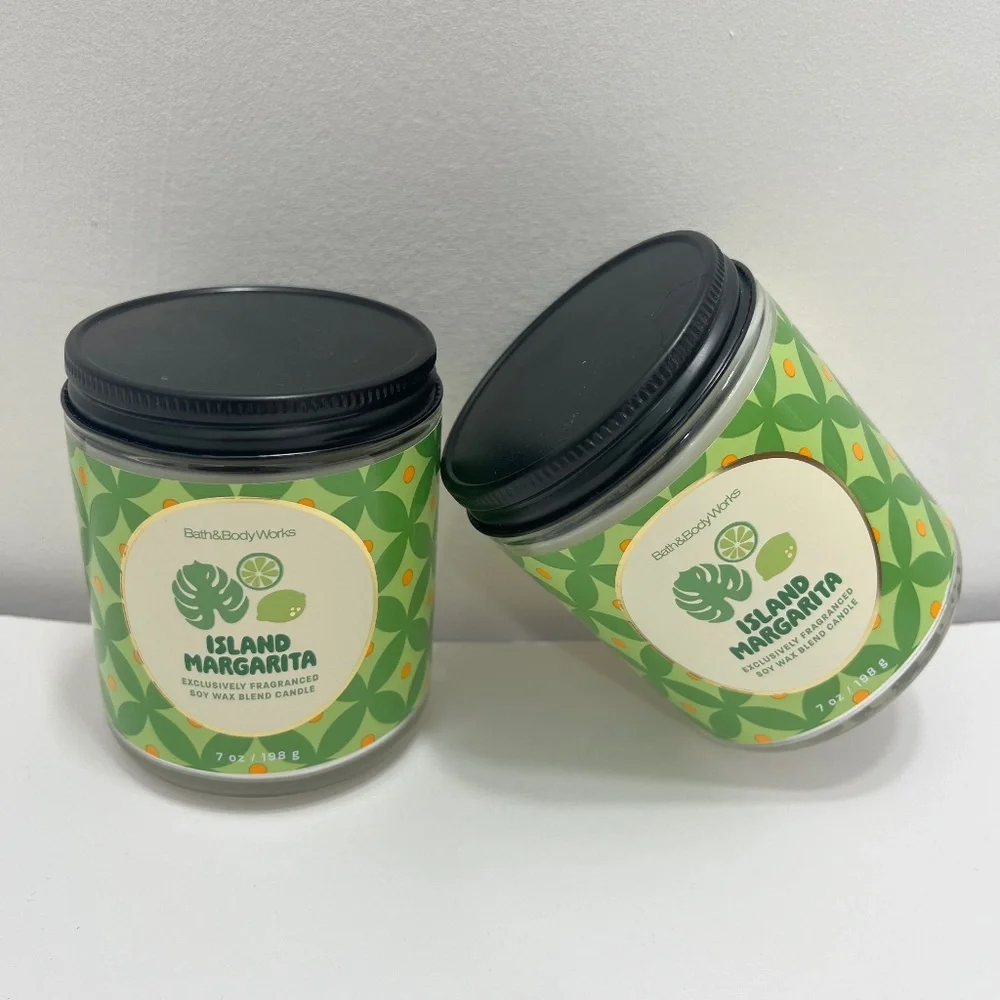 2× Bath & Body Works Island‎ Margarita Single‑Wick Candles – New Unused